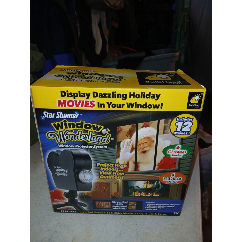 NIB VTG Bulbhead 11674 Star Shower Window Wonderland Projector System
